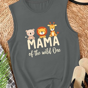 เสื้อกั๊กลำลองสำหรับผู้หญิงลายสัตว์ป่าแม่แห่งป่า - Product Image 1