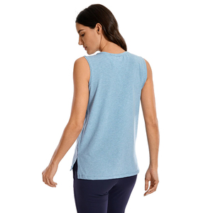 Camisola sin mangas de verano para mujer al por mayor, top corto informal con almohadillas fijas - Product Image 5
