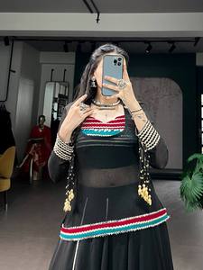 Conjunto de Lehenga Choli de Algodón de Alta Calidad para Navratri, Diseño Gujarati, Chaniya Choli, Precio al por Mayor, Ropa para Exportación - Product Image 4