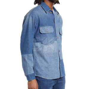 Camisa vaquera de alta calidad al mejor precio para hombre, corte ajustado, informal, de alta calidad. - Product Image 4