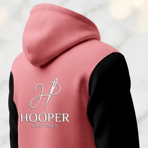 Sweat à capuche pour homme Hooper de haute qualité, couleur rose-noir, durable, respirant, séchage rapide, design personnalisé, style streetwear, pour l'hiver - Product Image 3