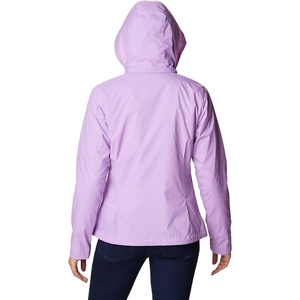 Chaqueta cortavientos personalizada de lavanda para mujer, impermeable, ligera, con capucha, para deportes al aire libre, para primavera y otoño. - Product Image 2