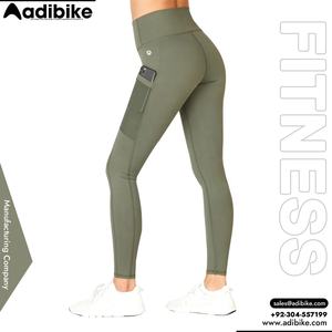 Leggings de Yoga Largos Personalizados para Mujer, al por Mayor, con Patrón Sólido, Sublimados, de Spandex/Poliéster, Ligeros - Product Image 4