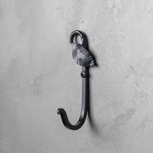 2026 Hand Forged Leaf Design Iron Wall <b>Hook</b> Decorative Metal Hanging <b>Hook</b> For Coats Bags Hats <b>Towels</b> Keys <b>Bathroom</b> Kitchen - Product Image 1