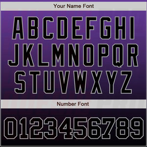 เสื้อเบสบอลผู้ชายแบบลิมิเต็ดอิดิชั่น ไซส์พลัส  ปักโลโก้  สีม่วง-ดำ-เทาไล่เฉด  แฟชั่นเสื้อเบสบอล - Product Image 4