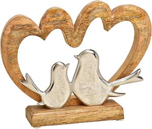 Modelo de acento navideño de Reno plateado grande y pequeño, mesa de Base de madera fácil de mover, escultura artística en técnica de fundición - Product Image 5