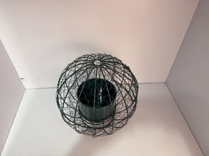 Pot de fleurs sphérique en fil de fer tressé à la main, support pour plantes en mousse, pot intérieur, décoration traditionnelle et moderne pour la maison, cadeau de fête - Product Image 5