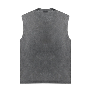 MILIENZ SPORTS APPAREL Camiseta sin mangas para hombre con bloques de color, cuello alto, transpirable, de tela no tejida, 100% algodón, estampado digital de leopardo formal - Product Image 2
