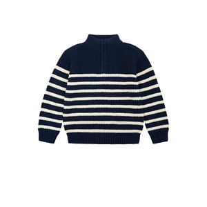 Pull en tricot imprimé pour tout-petits garçons et filles, à manches longues, col rond, épais, chaud, anti-plis, anti-bouloches, anti-rétrécissement, mélange tweed, collection automne - Product Image 1