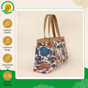 Premium Quality Eco-Friendly Lightweight Geometric Pattern Bohemian Fashion Style <b>Canvas</b> Shopping Tote Bag for Women - Product Image 4
