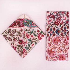 Handmade Block Printed Cotton Bandana, Eco-Friendly <b>Head</b> <b>Wrap</b>, Stylish Unisex Square Scarf, Organic Cotton Neck Accessory - Product Image 3