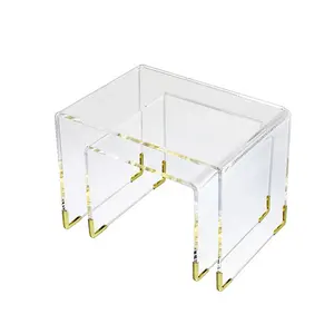Transparenter Lucite Acryl Tabletop Display Stand
