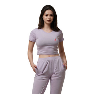 Nouveau Crop Top Femme Tendance en Coton Premium, Coupe Ample et Respirante, Épaules Tombantes, Confortable pour Tenue Décontractée - Product Image 3