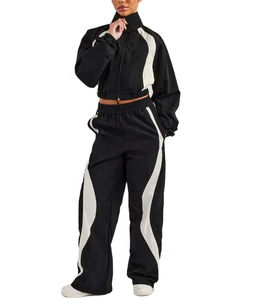 Conjunto Deportivo de Invierno para Mujer, Chaqueta con Capucha y Pantalones con Cordón Ajustable, Tallas Grandes, 100% Nailon - Product Image 3