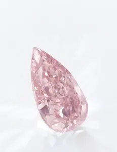 Fantasia naturale indiana rosa intenso tutta la forma pera da 70mm a 220mm 1ct 2ct dimensione 3ct D VVS Vs Si HPHT chiarezza pietre diamantate