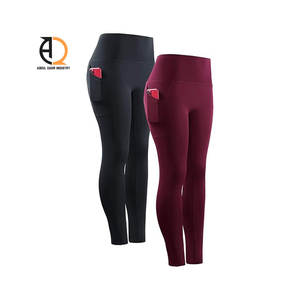Leggings Deportivos de Compresión con Efecto Levanta Glúteos, Cintura Alta, Control de Abdomen, para Gimnasio, Yoga, con Bolsillos Laterales - Product Image 1