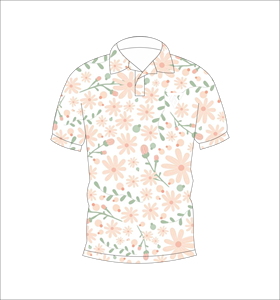 Camiseta Polo Blanca con Estampado Floral para Hombre, Manga Corta, Informal, Verano, Moda, Golf - Product Image 4
