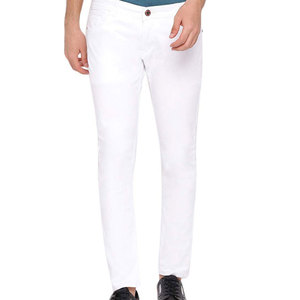 Pantalones Vaqueros Personalizados al por Mayor para Hombre - Transpirables, con Patrón Sólido y Detalle de Botones, Temporada Primavera/Otoño, Mezclilla de Alta Calidad - Product Image 1