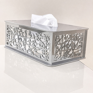 Premium Laser-Cut Wooden Tissue Box Cover Modern Matte Black Decorative Napkin Holder For Home <b>Office</b> And Luxury Hotels Holder - Product Image 6