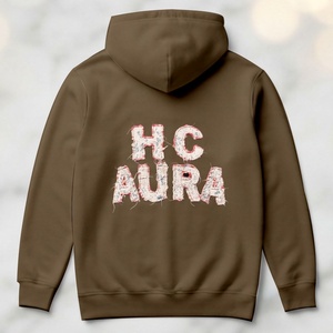 Sudadera con Capucha de Primera Calidad, Color Marrón Sostenible, con Logotipo Bordado en Chenilla Personalizado, de Alta Calidad y Gran Venta - Product Image 4