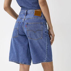 Shorts en jean droits taille haute style américain pour femme – Décontracté et de qualité supérieure pour l'été - Product Image 4