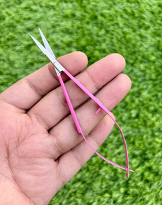 Saaqaans Enterprises Precision Stainless Steel Eyelash Scissors with Perfect Grip Pink Handle Smooth Tip for Eyelash <b>Application</b> - Product Image 1