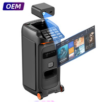 Système Home Cinéma OEM, Enceinte de Fête Projectable, Android 13.0, Machine de Karaoké KTV, Écran LCD LED avec 240 °   Projecteur rotatif