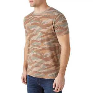 Vêtements pour hommes personnalisés, t-shirts à motif camouflage, 100% polyester, vêtements de sport surdimensionnés, manches courtes, vêtements décontractés écologiques - Product Image 2