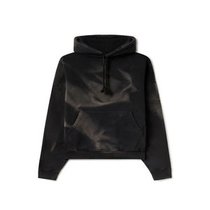 Sudadera con Capucha Unisex Premium de Gran Tamaño, Negra, Lisa, de Algodón y Felpa, Personalizable para Hombre - Product Image 6