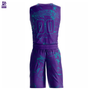 Hot Selling Lightweight Breathable Basketball Uniform Set Custom Colors Logo Sublimation Transfer Print Fully Sublimated Custom - Product Image 4