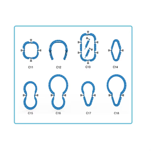 Crochets de rétraction des plaies SS-80362, utilisation manuelle en milieu hospitalier, acier de classe II, pointes pointues/émoussées, crochet annulaire - Product Image 2