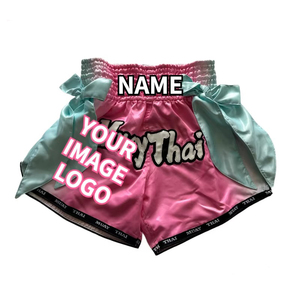 Pantalones Cortos de Muay Thai Personalizados OEM, Diseño Sublimado, Ligeros, de Secado Rápido y Transpirables para Entrenamiento Profesional - Product Image 5