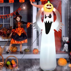 Fantasma Inflable de Halloween de 6 Pies con Luces LED de Calabaza para Decoraciones de Jardín al Aire Libre - Product Image 5