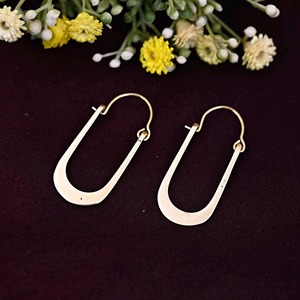 Metal <b>Craft</b> <b>Light</b> Weight Brass Earrings Slim Profile Brass Earrings Smooth Finish Wholesale Factory Price Item Use Metal Crafts - Product Image 5