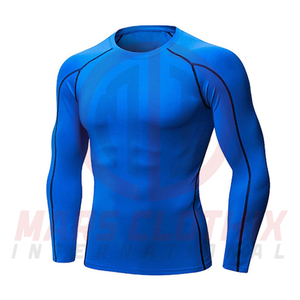 Conjunto de compresión deportiva de manga larga para hombre, nuevo diseño, camiseta y pantalones de compresión de cuerpo entero. - Product Image 2