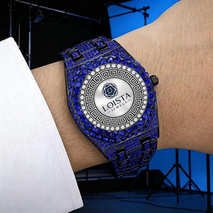 Full Diamond Coin Cartoon <b>Case</b> Quartz <b>Watch</b> Pointer Dial Eco-Friendly Stainless Steel Glass Hip Hop <b>Watch</b> for Men LOISTA JEWELS - Product Image 6