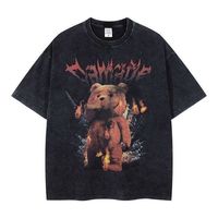 Nuevo Conjunto de Ropa Casual Urbana para Hombre, de Alta Calidad, Estilo Vintage, Lavado Ácido, Tejido Estampado, 100% Algodón, Grueso, Talla Grande, OEM 2026