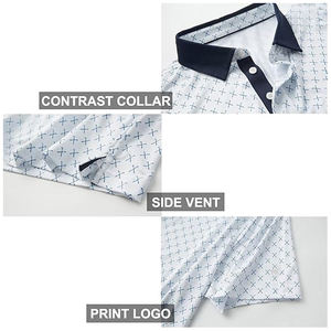 Camisetas Polo de Manga Corta para Hombre, Cuello con Botones, Corte Regular, Ropa al por Mayor de Alta Calidad, Algodón - Product Image 3