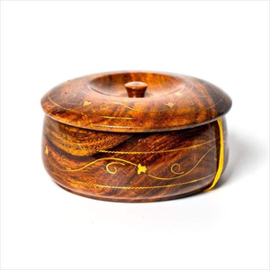 Tazón de Madera Coreano para Ensalada con Tapa, Diseño Único, Hecho a Mano, para Servir Grandes Porciones, con Logotipo Personalizado - Product Image 4