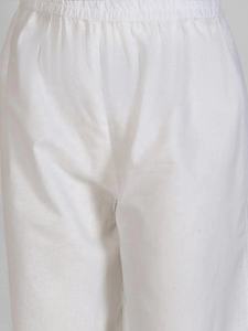 กางเกงเคอร์ตาขาสั้นผ้าฝ้ายทรงตรงแขนกุดสีเทาทำด้วยมือสไตล์อินเดียสำหรับเด็ก - Product Image 5