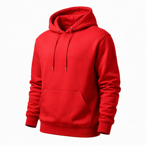 Sweat-shirt à capuche rouge personnalisé en gros, 100% coton, directement du fabricant - Achat en gros OEM - Product Image 3