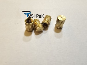 Inserts filetés en laiton à tête fendue pour compression, dimensions métriques et impériales, fixation pour applications industrielles générales - Product Image 1