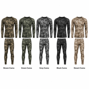 Conjunto de Camisa y Pantalones de Camuflaje de Manga Larga para Hombre MEGAMAPLE, Transpirable, de Poliéster, para Caza, Aire Libre, Casual, Verano - Product Image 3