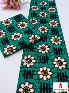 Tissu en coton imprimé wax africain double face occultant de qualité supérieure pour robes Ankara, imperméable, vente en gros, export Hitjem - Product Image 6