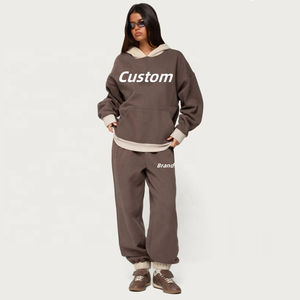 Conjunto de Sudadera con Capucha y Pantalón de Chándal Personalizado con Estampado Puff, Chándal Oversize de Dos Piezas para Mujer 2026, Servicio OEM - Product Image 6