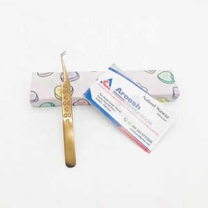 การต่อขนตาสแตนเลสแบบแข็ง45องศาแหนบระดับมืออาชีพ - Product Image 4