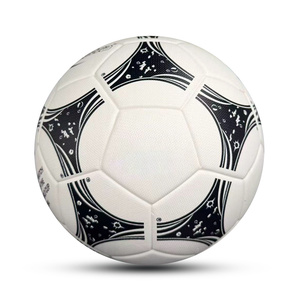 COSTUMIZATION <b>Black</b> <b>and</b> <b>White</b> Soccer Ball Panelled Design Wear Resistant Training Sports Equipment with Customizable Logo - Product Image 2