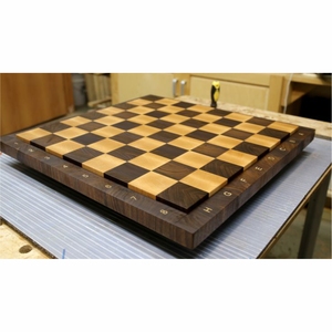 Premium Solid Wood <b>Chess</b> <b>Set</b> Large 3D Floating Wooden Chessboard Professional End Grain Walnut Wood <b>Chess</b> Board Game <b>Set</b> Gift - Product Image 1