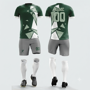 Servicio OEM, Camisetas de Fútbol con Logotipo Personalizado, Ropa Deportiva de Equipo, Manga Corta, Cuello Redondo, Secado Rápido, 100% Poliéster, Antibacteriano, Ecológico - Product Image 6