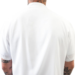 Chaleco de Barbero Clásico Personalizable para Hombre, Chaqueta Blanca Transpirable de Poliéster con Nombre y Logotipo para Trabajo en Salón - Product Image 5